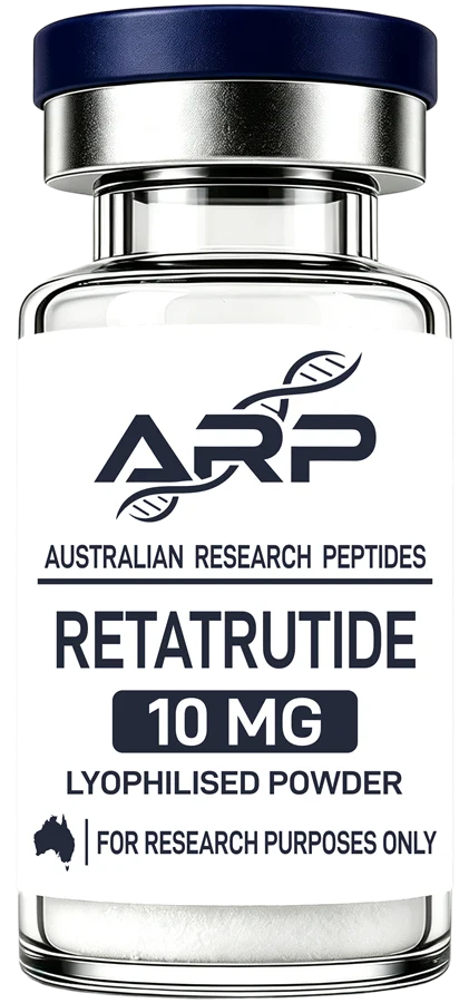 Retatrutide 10mg — Australian Research Peptides research vial